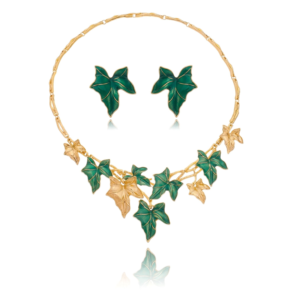 conj-com-folhagens-esmaltadas-banhado-em-ouro-18k