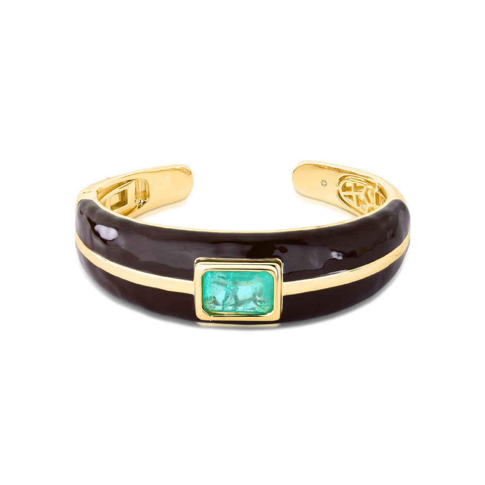 Bracelete-Rigido-Dourado-com-Pedra-Fusion-e-Esmaltado-Marrom---PU03030290DOES