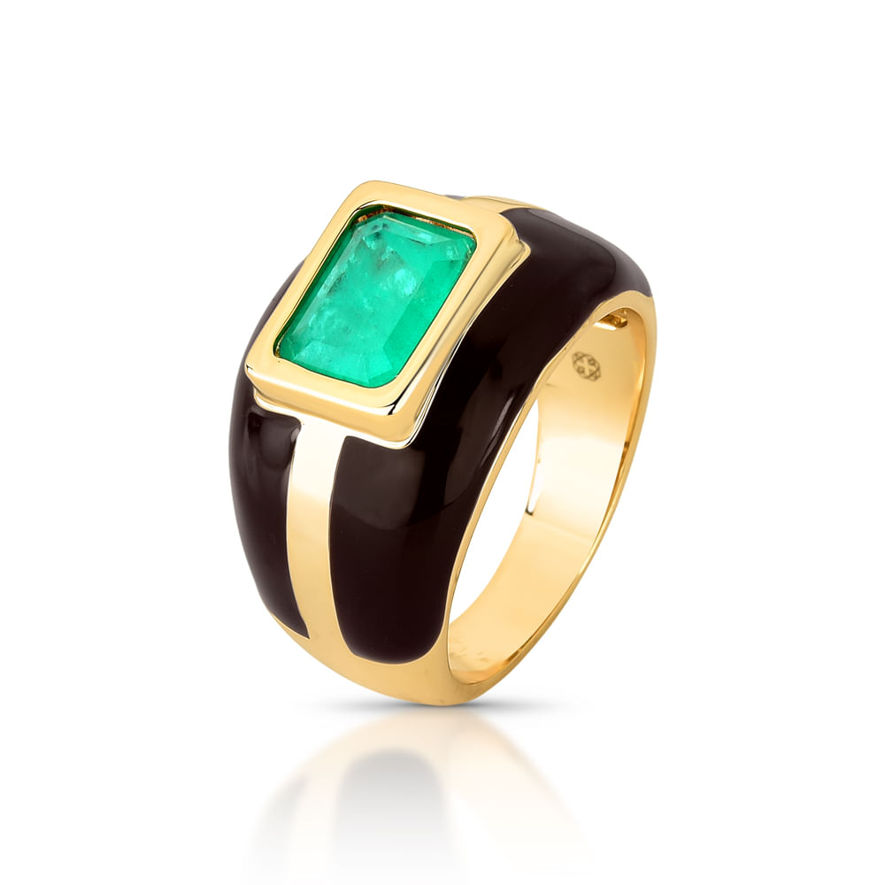Anel-Largo-Dourado-com-Pedra-Fusion-e-Esmaltado-Marrom---AN03050569DO